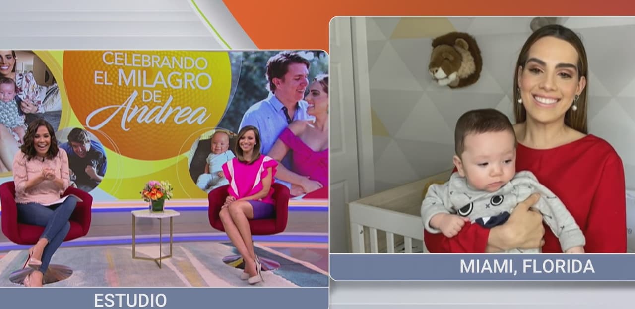 La felicidad de ver a Andrea con su bebé via Skype invadió el estudio. Estamos seguros que pasando la contingencia 'Dieguito' podrá visitarnos en Despierta América.