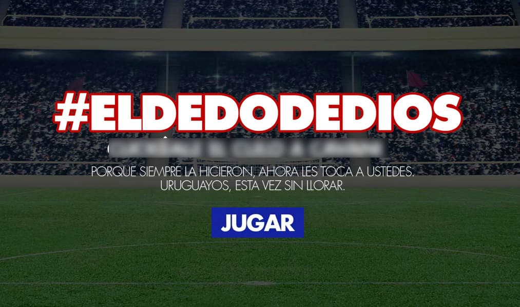 'El Dedo de Dios', el juego de Gonzalo Jara y Cavani