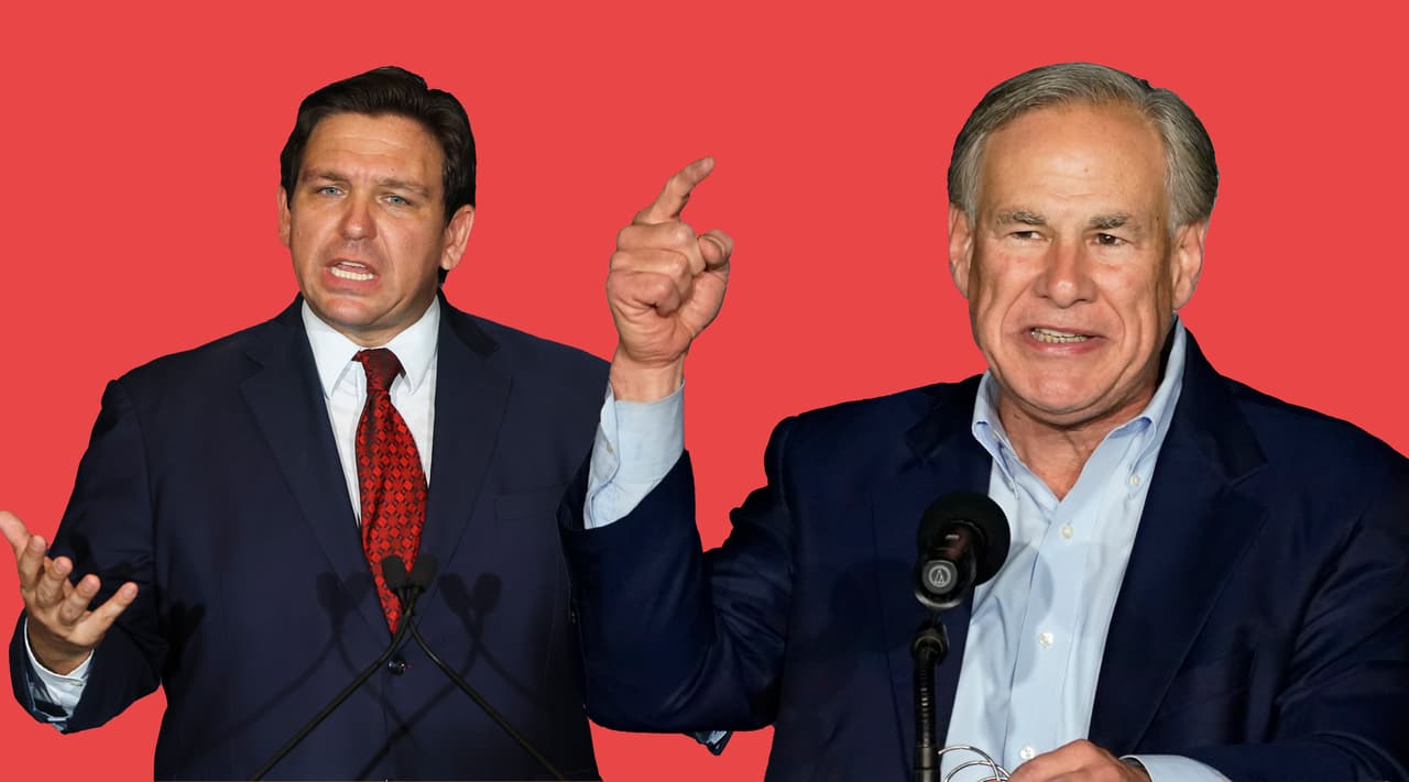 Autobuses, cámaras, elección: cómo los gobernadores de Texas y Florida explotan la 'tolerancia cero' de Trump