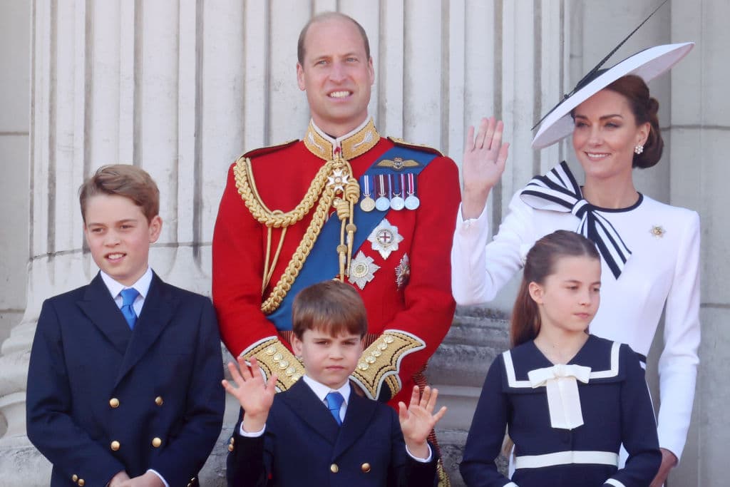 Los príncipes de Gales y sus hijos en el desfile Trooping The Colour 2024.