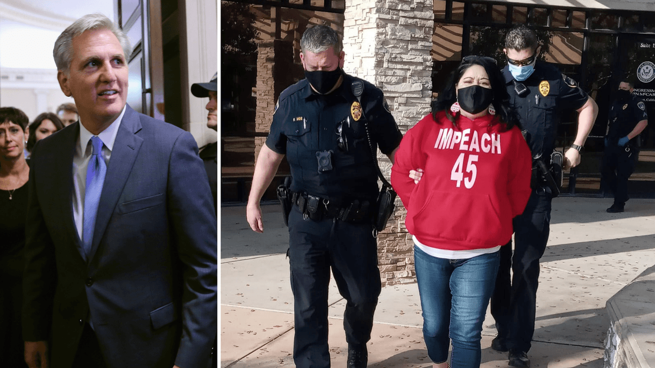 Liberan a la excandidata Julie Solís por ingresar a la oficina de Kevin McCarthy