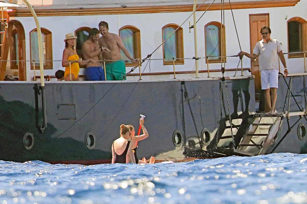 Carolina de Monaco con Charlotte y Pierre.