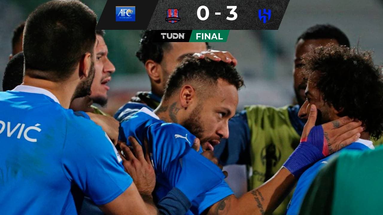 Neymar anota primer gol con Al Hilal y su equipo gana en Champions de Asia