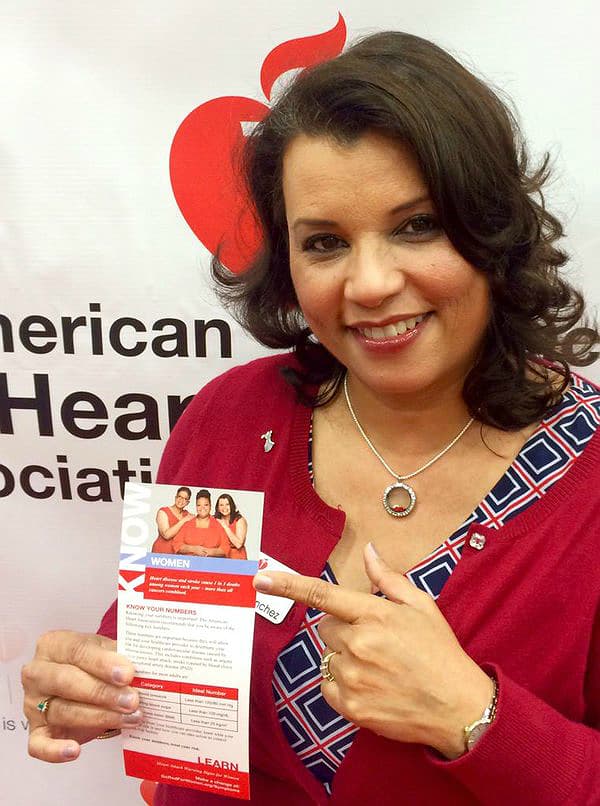 La hispana se convirtió en activista en la American Heart Association.
