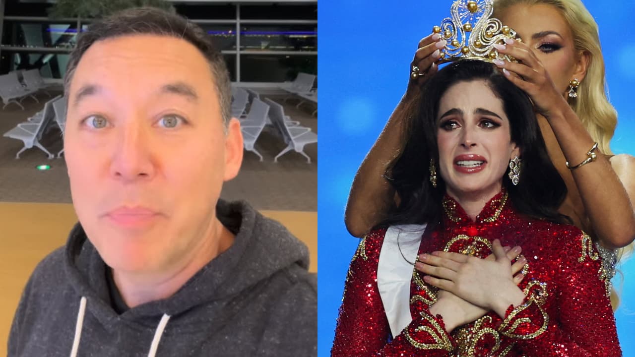 Steve Byrne, presentador de Miss Universe 2025, habló por pimera vez tras el polémico triunfo de la mexicana Fátima Bosch en Miss Universe 2025.