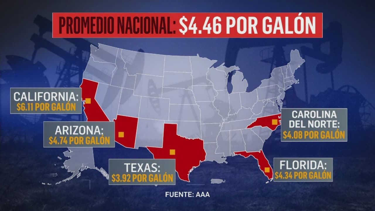 Proyecto Libertad y precio de la gasolina hoy 4 de mayo en EEUU, California a $6,11 y Texas a $3,92 dólares