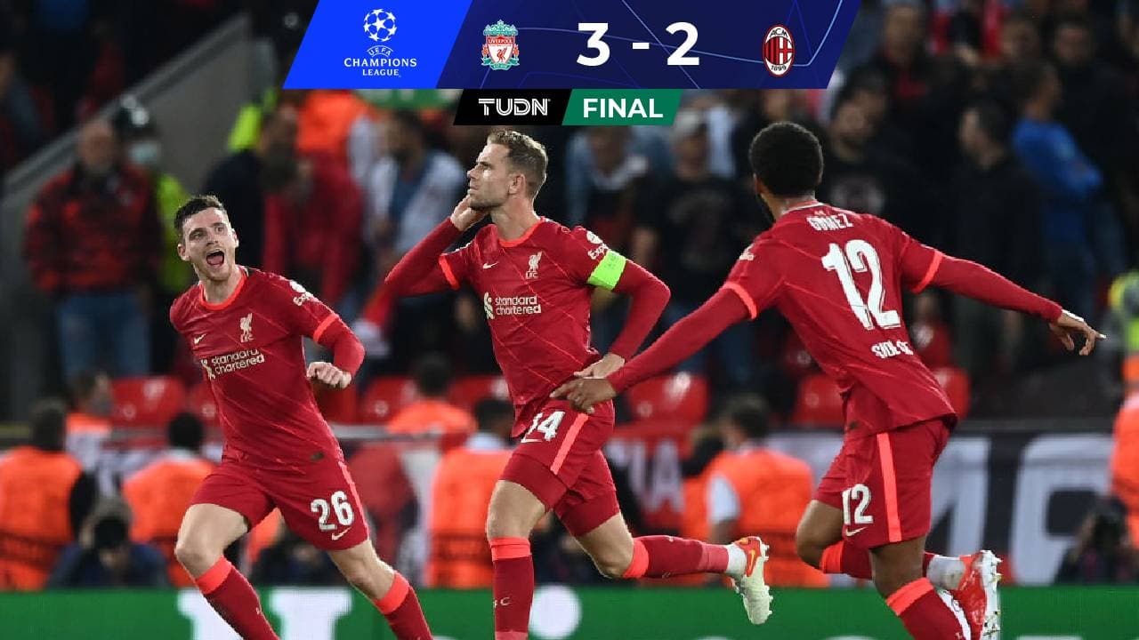 En un vibrante partido, el Liverpool remontó y venció al Milan
