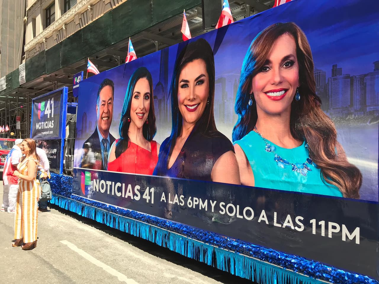 El carruaje de Noticias Univision 41.