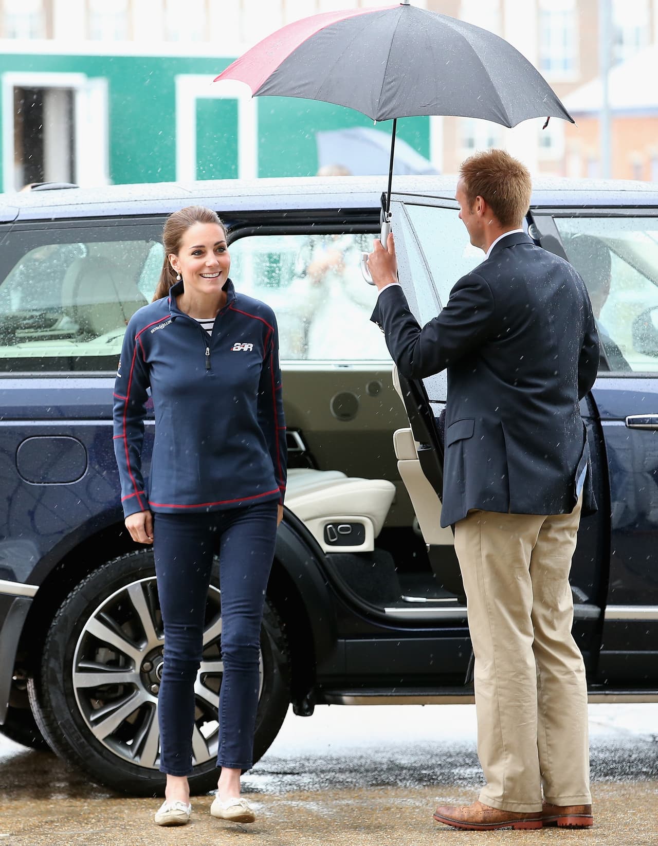 Los duques de Cambridge en la America's Cup World Series.