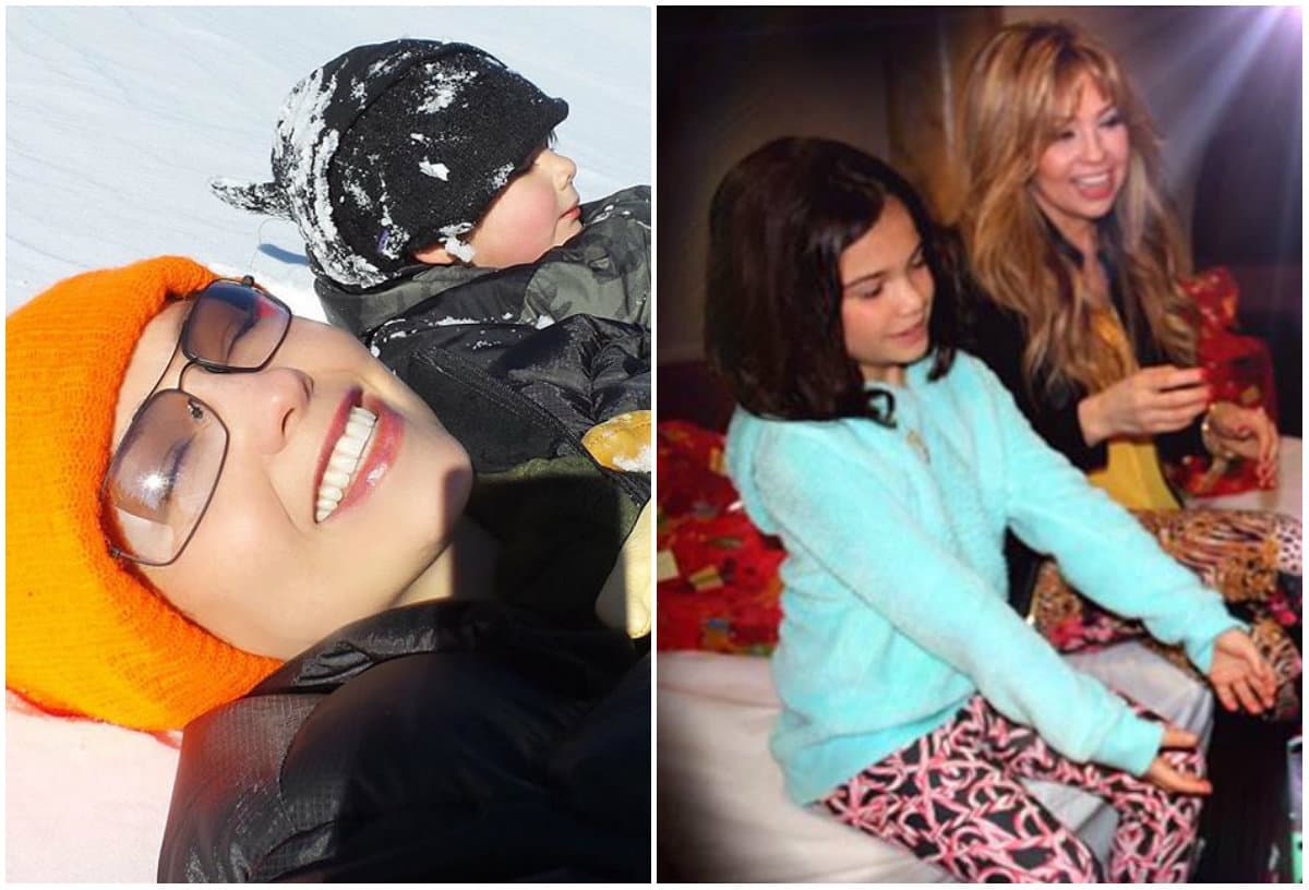 Thalía es talentosa, muy profesional pero también es mamá y por lo visto una muy amorosa y juguetona con sus pequeños Matthew y Sabrina.