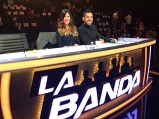 José Santana y Saritza Alvarado disfrutaron de la transmisión del show previo a la gran final de La Banda.