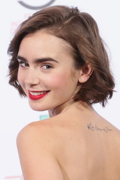 Luego decidió arriesgarse un poco más y lo corto de nuevo.