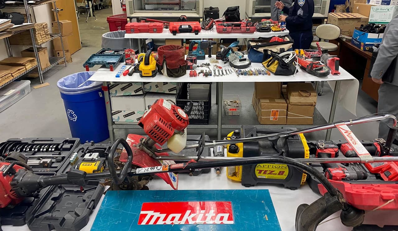 Autoridades decomisan más de $10,000 en herramientas robadas en el este de la Bahía