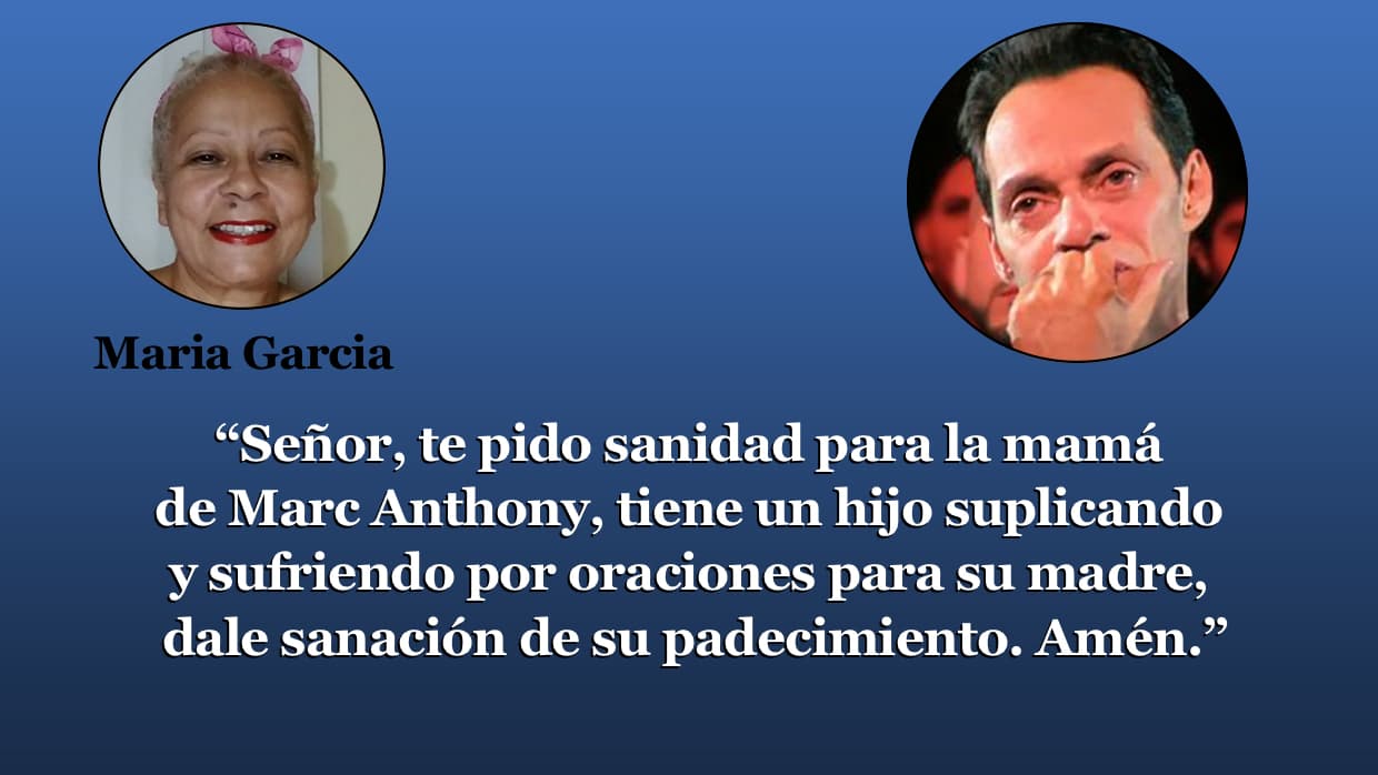 Oraciones para la mamá de Marc Anthony.