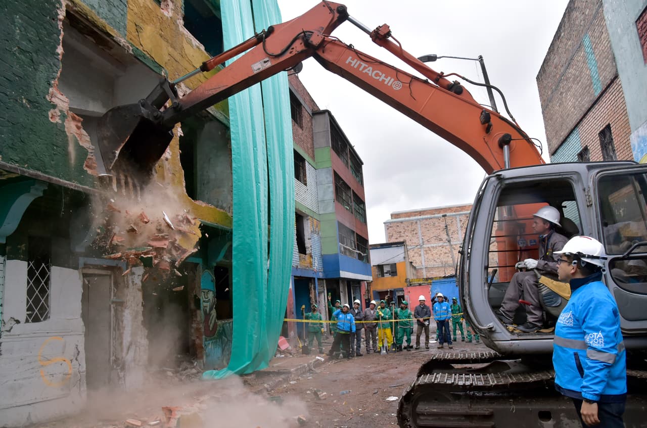 El Bronx, un peligroso vecindario de Bogotá, está siendo desmantelado y ahí se construirá un nuevo parque.