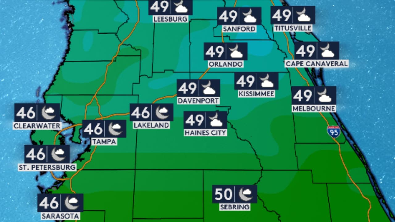 Prepárate para el frente frío que llegará esta semana a Florida 

