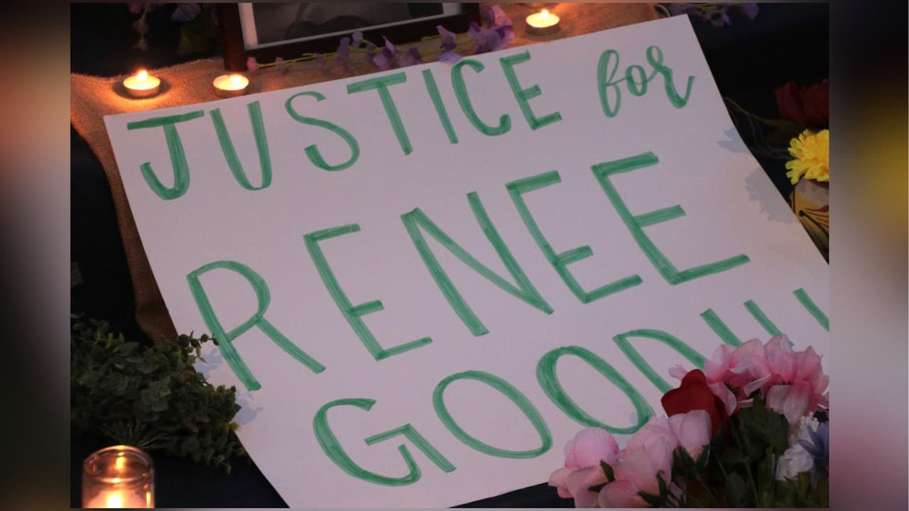 La vigilia incluyó pancartas, velas y flores, en memoria de Renee Good y en solidaridad con su familia, especialmente su hijo de 6 años, quien perdió a su madre en circunstancias violentas.
<br>