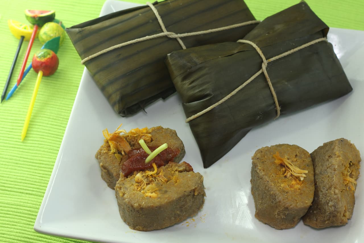 Pastel de hoja dominicano