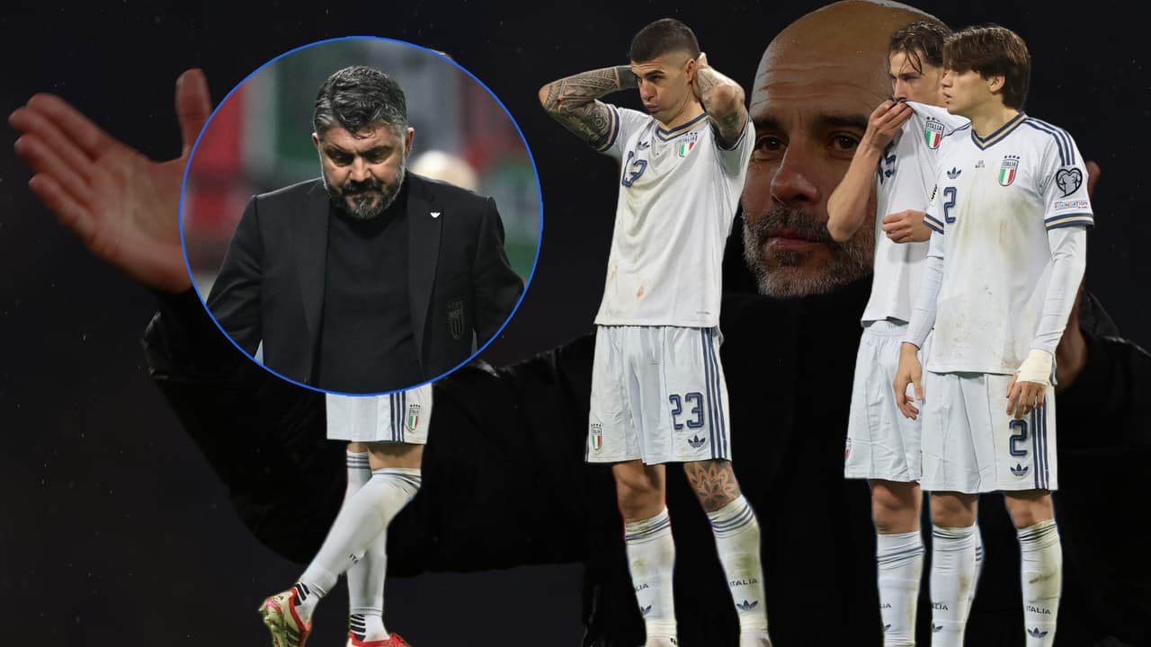 Pep Guardiola está entre los tres técnicos para relevar a Gennaro Gattuso en Italia
