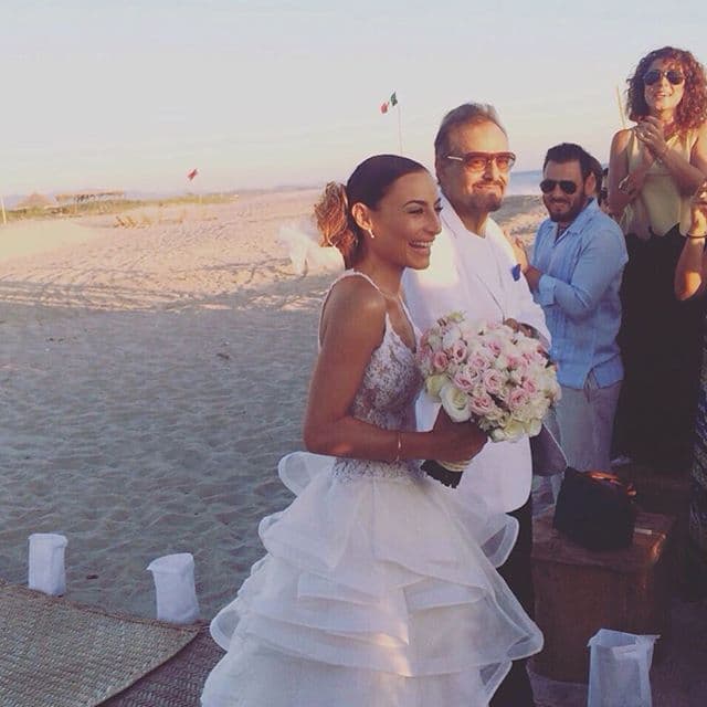 Éste fue uno de los momentos más emotivos de la ceremonia, cuando Gonzalo entregó a su hija en el altar.