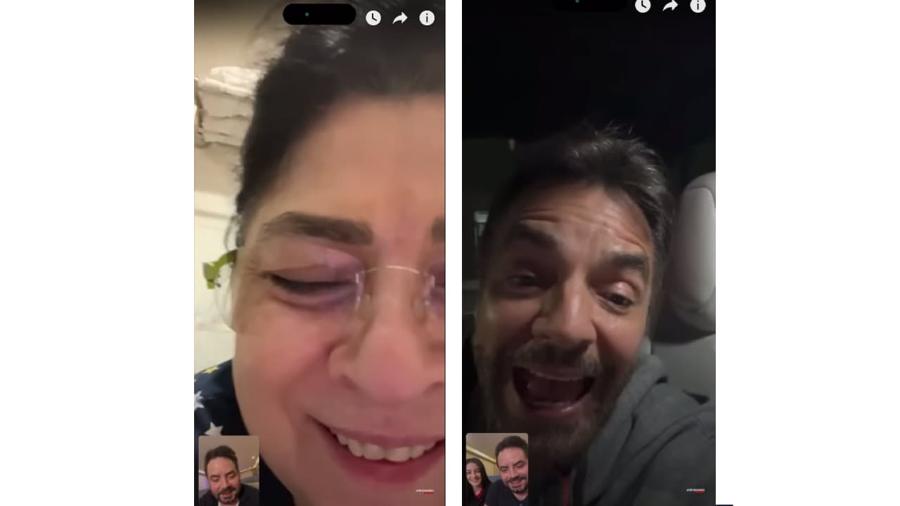 Así reaccionaron Victoria Ruffo y Eugenio Derbez al conocer que tendrán una nieta.