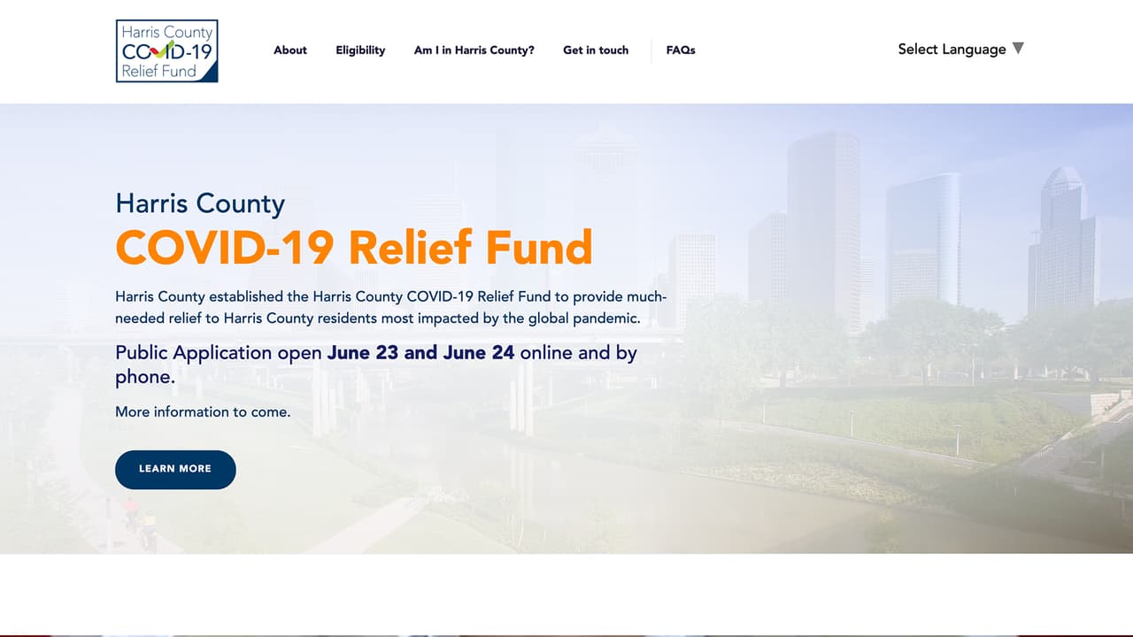 Las solicitudes se deben hacer a través de la página de internet establecida por el condado Harris. 
<a href="https://www.harriscountyrelief.org/">https://www.harriscountyrelief.org/ . </a>