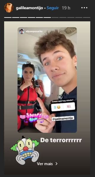 Si bien Juan Pablo Zurita señaló sentirse contento por el logro de Galilea Montijo al superar uno de sus miedos, también se mostró preocupado por la salud de la conductora. 
<br>