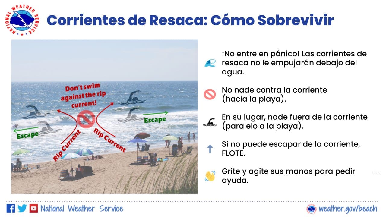 Cómo sobrevivir a una corriente de resaca.