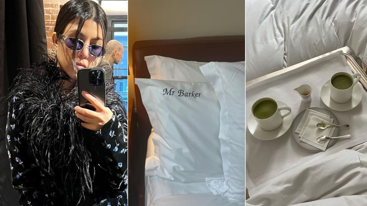 “Después voy directamente a su casa a tomar mi matcha, él lo tiene listo para mí. Hablamos, pasamos el rato y hacemos ejercicio juntos, después comenzamos nuestro día", reveló Kourtney.