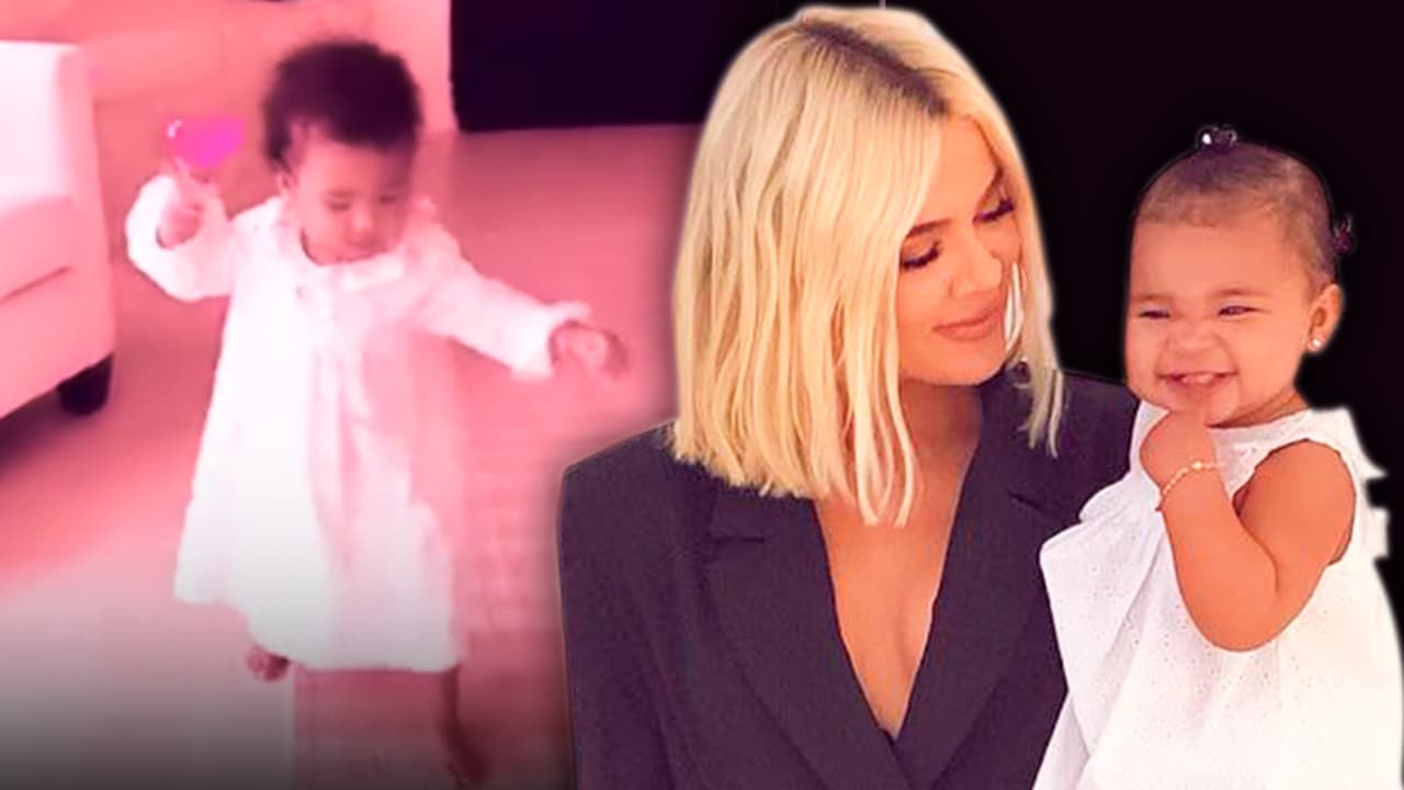 Khloé Kardashian muestra como la pequeña True ya aprendió a caminar, pocos días después de cumplir un año