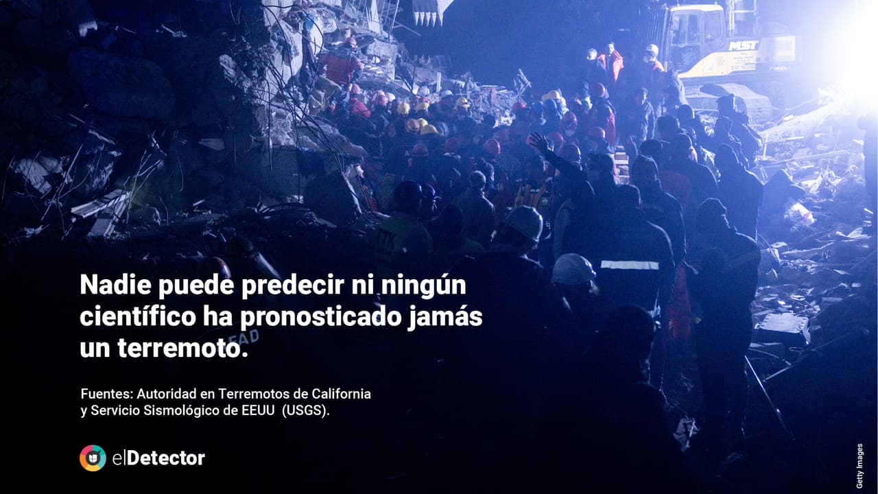 <b><a href="https://www.univision.com/noticias/falso-terremotos-no-se-pueden-predecir" target="_blank">Lee la verificación completa de elDetector aquí. </a></b>