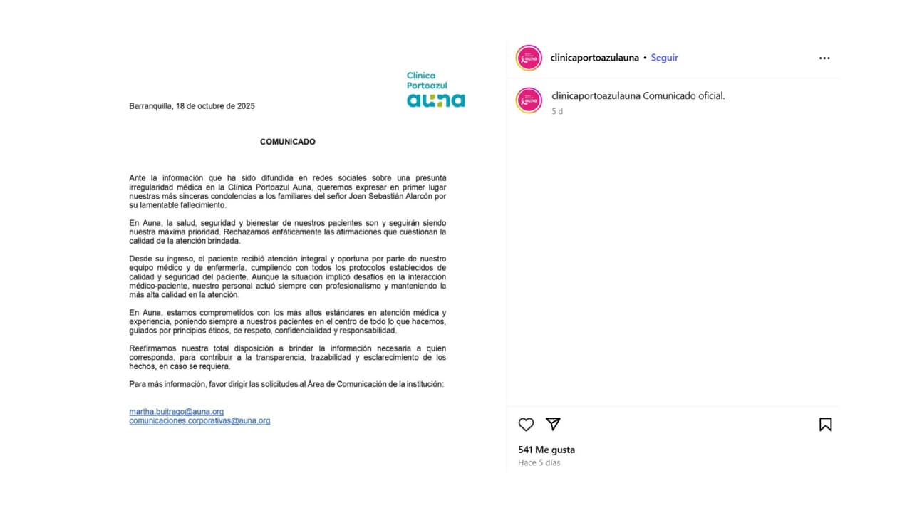 Clínica niega malos tratos al fallecido músico.