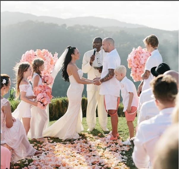 Justin no sólo compartió con Selena, también estuvo presente su hermano Jaxon, hijo de su padre Jeremy de su anterior relación.