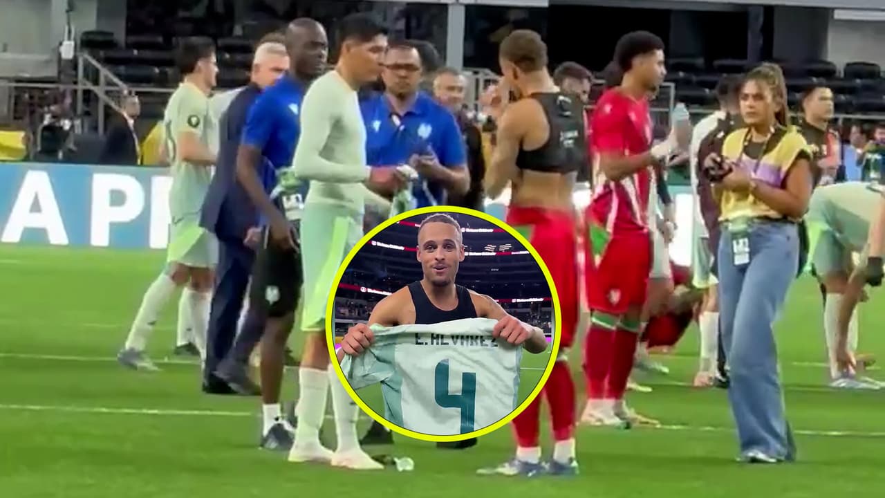 Atención al jugador de Surinam que se queda con la playera de Edson: "Mi hermano"