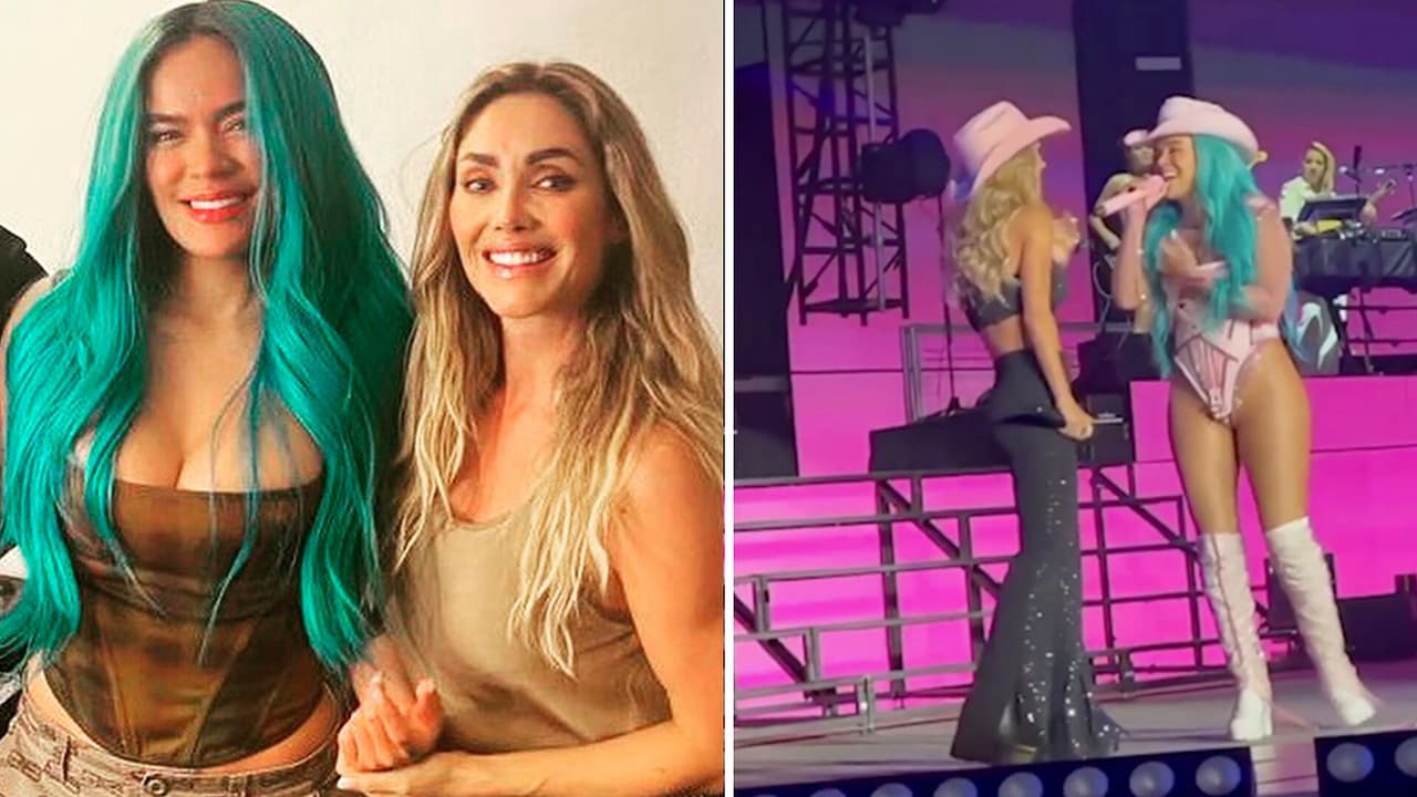 Anahí y Karol G desatan locura al cantar ‘Sálvame’