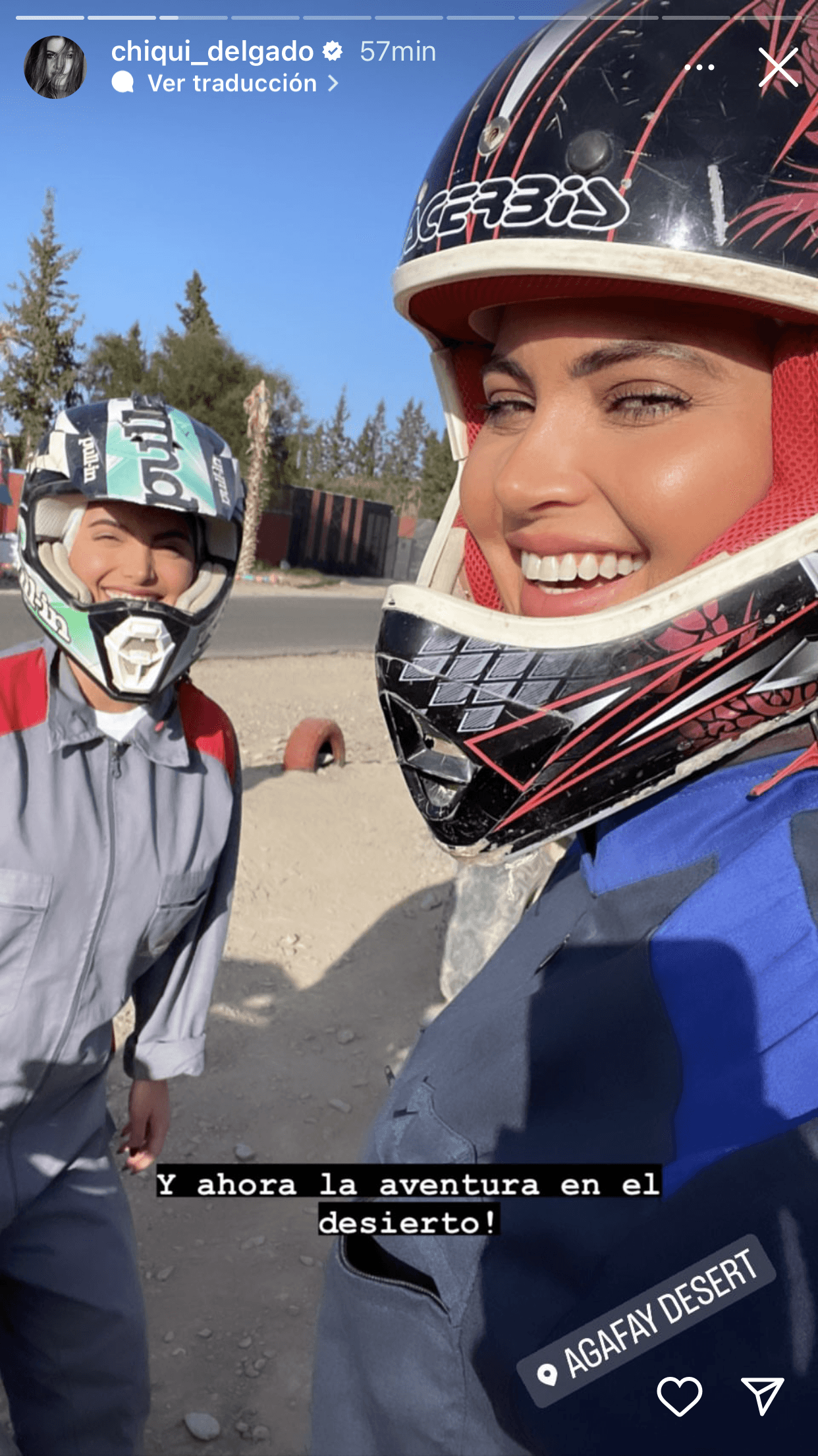 Y realizaron recorridos en moto por las dunas del desierto.
<br>