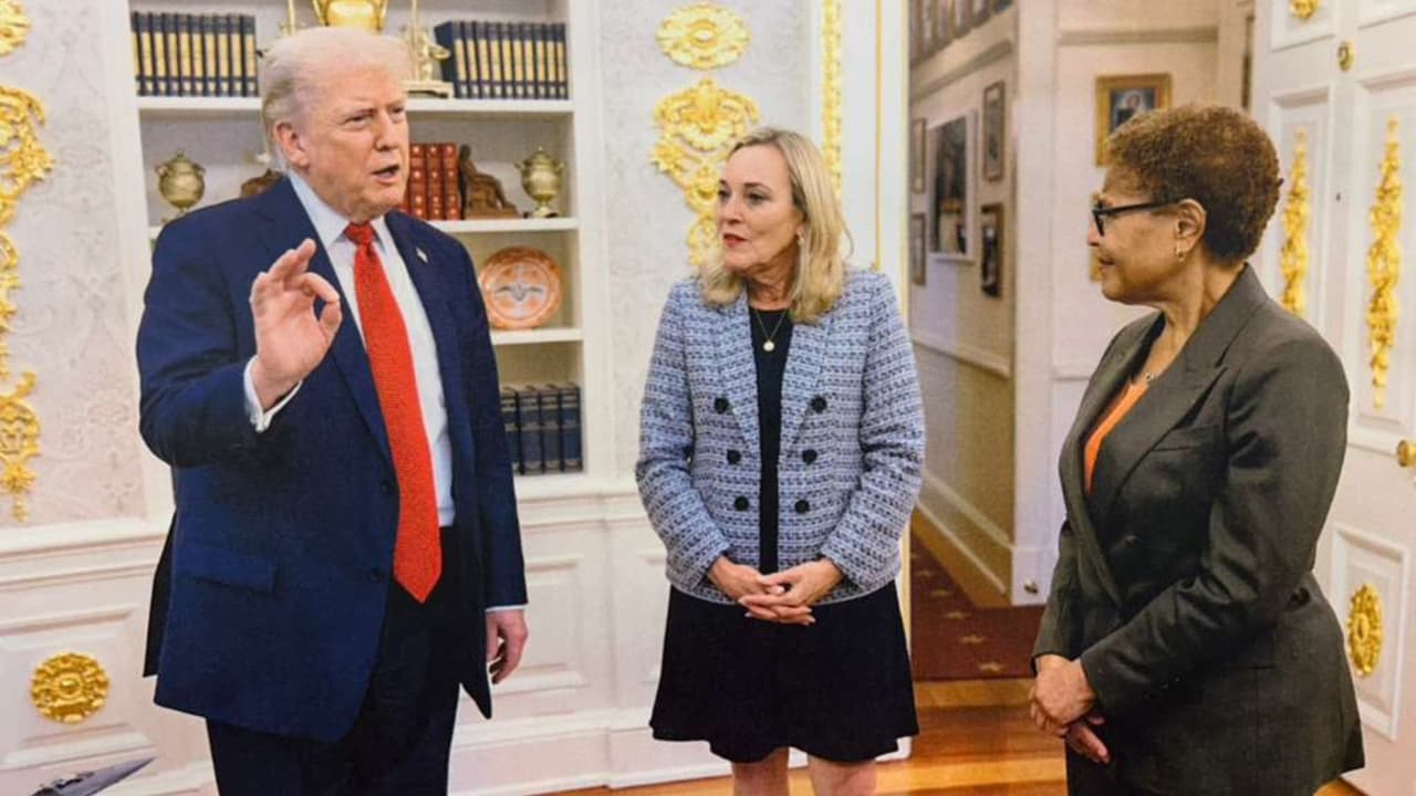 Bass va a la Casa Blanca: esto pidió a Trump para la recuperación de Los Ángeles