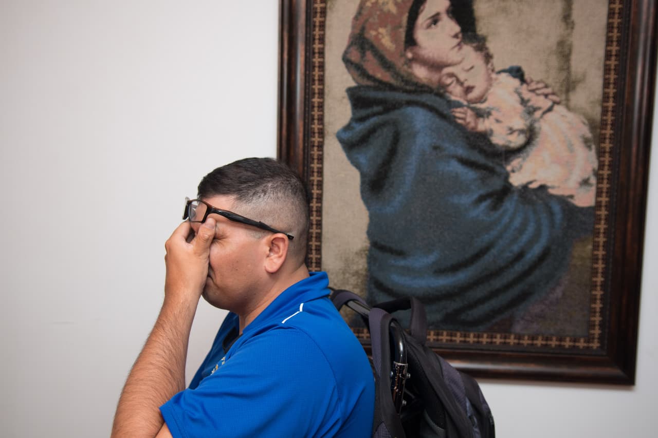 "Trato de mantenerme arriba", dice Elber. "Pero no es fácil".