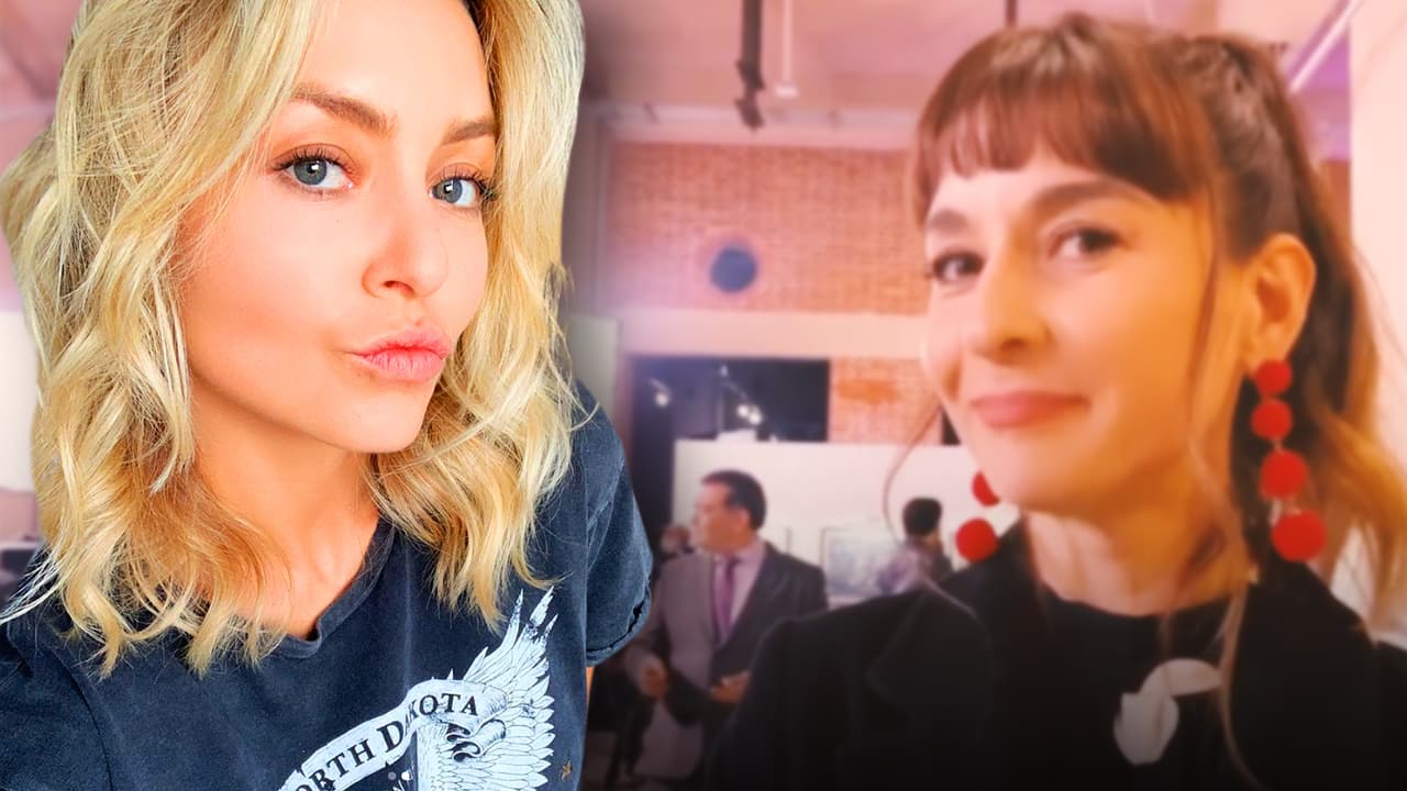 Trabajando y en la madrugada, Angelique Boyer le hace travesuras a Susana González en Imperio de Mentiras