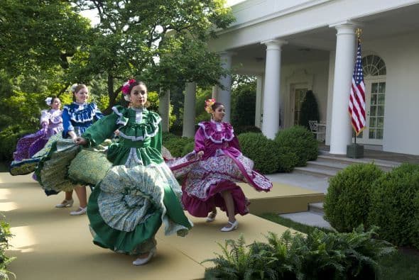 Otro de los lugares donde se realiza una gran celebración es en la Casa Blanca.