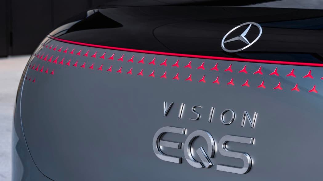 Mercedes-Benz Vision EQS presentado en el Auto Show de Frankfurt 2019.