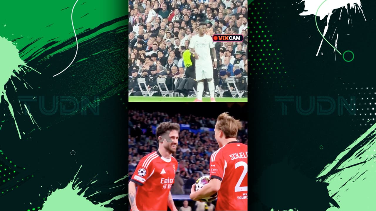 ViXcam: El coraje y reacción de Vinicius Jr. al gol del Benfica en el Bernabéu