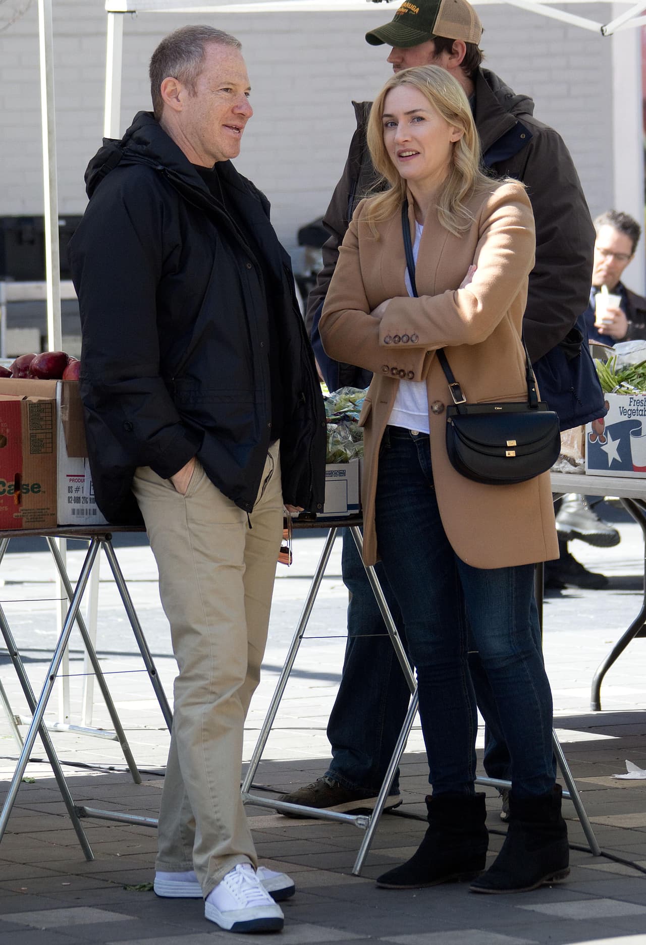 La famosa en un 'break' de la película.