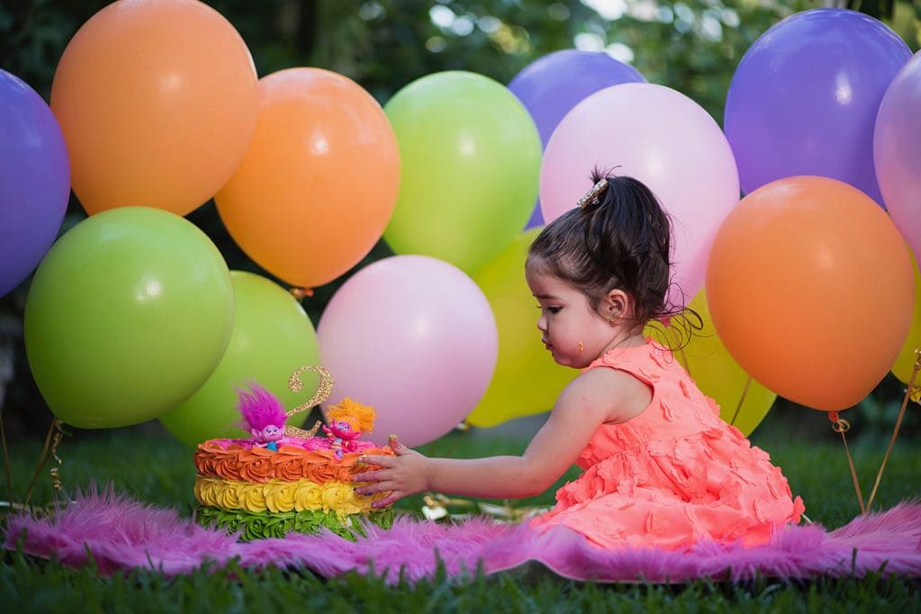 #BabyGiulietta por fin le metió los dedos a su pastel.