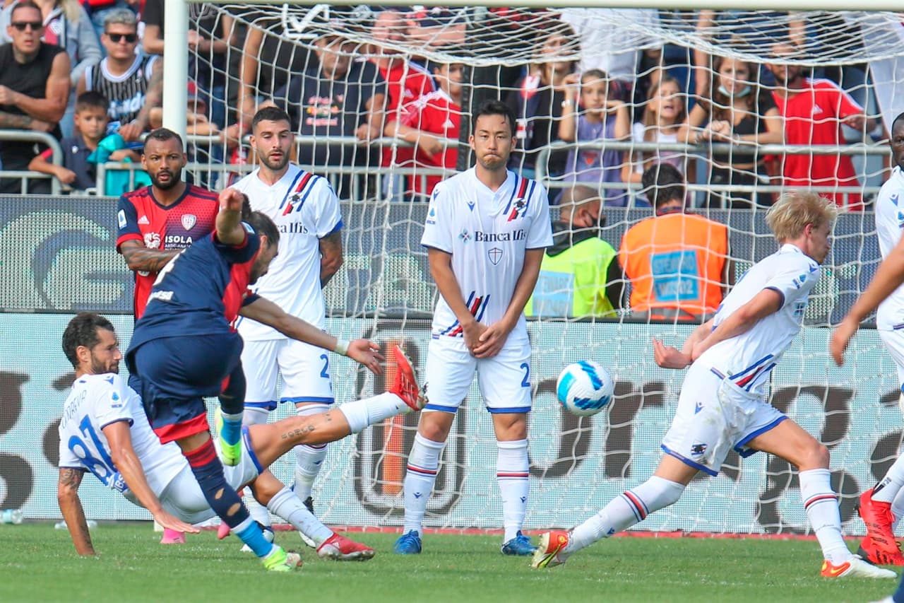 Cagliari derrota a la Sampdoria 3-1 durante la octava Jornada en la Serie A. Los locales se quedaron con el triunfo gracias al doblete de Joao Pedro Dos Santos Galvao y la anotación de Martín Cáceres al 74', mientras que para los visitantes, Morthen Thorsby lo logró al 82' del encuentro.