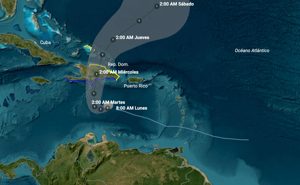En vivo: Sigue aquí la trayectoria actualizada de la tormenta tropical Franklin