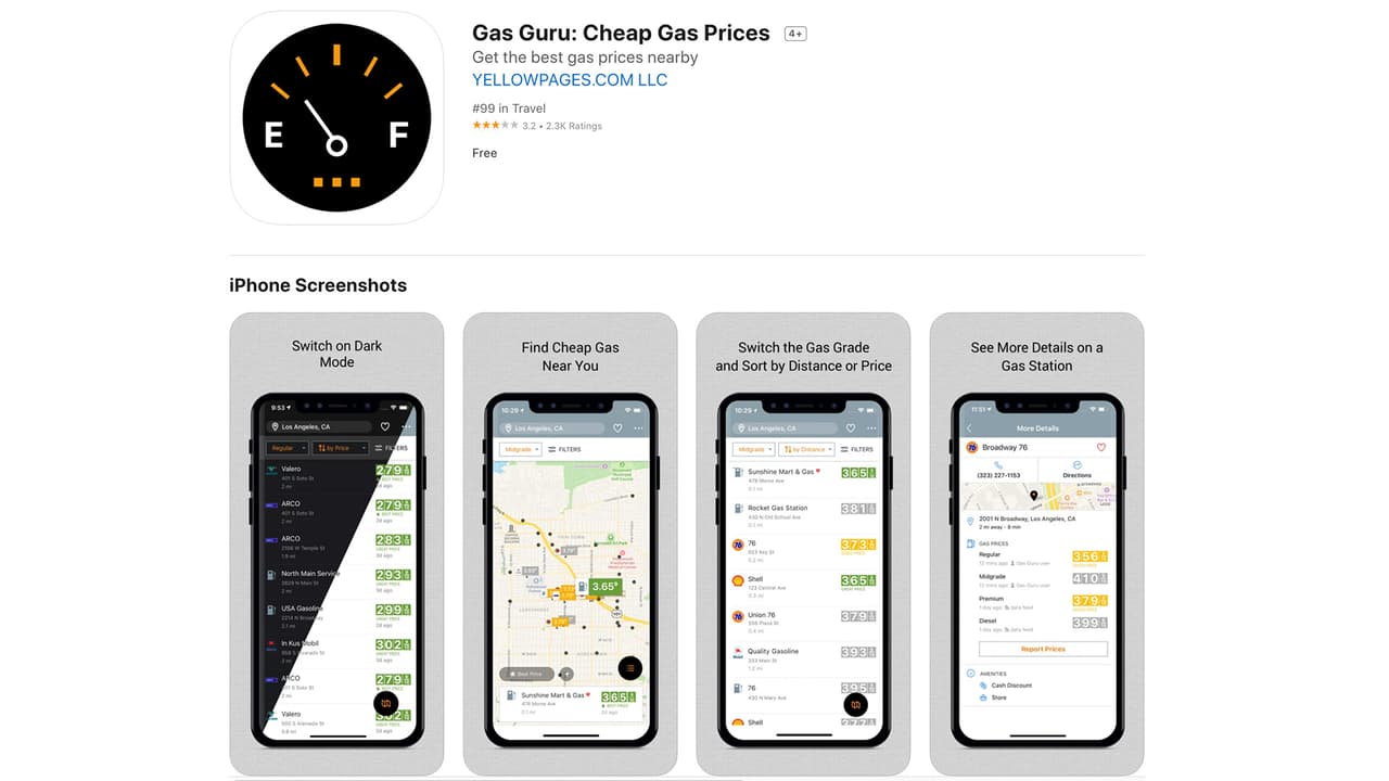 <b>Gas Guru</b>
<br>Esta app 
<b>enlista los precios de la gasolina en las estaciones </b>y puede organizarlas de acuerdo con la distancia a la que te quedan o por precios. 
<br>También puedes guardar tu estación favorita o la que más utilizas. Además te indica cuál estación tiene otros servicios, como ATM o tienda. 
<br>Está disponible para iOS y Android.
