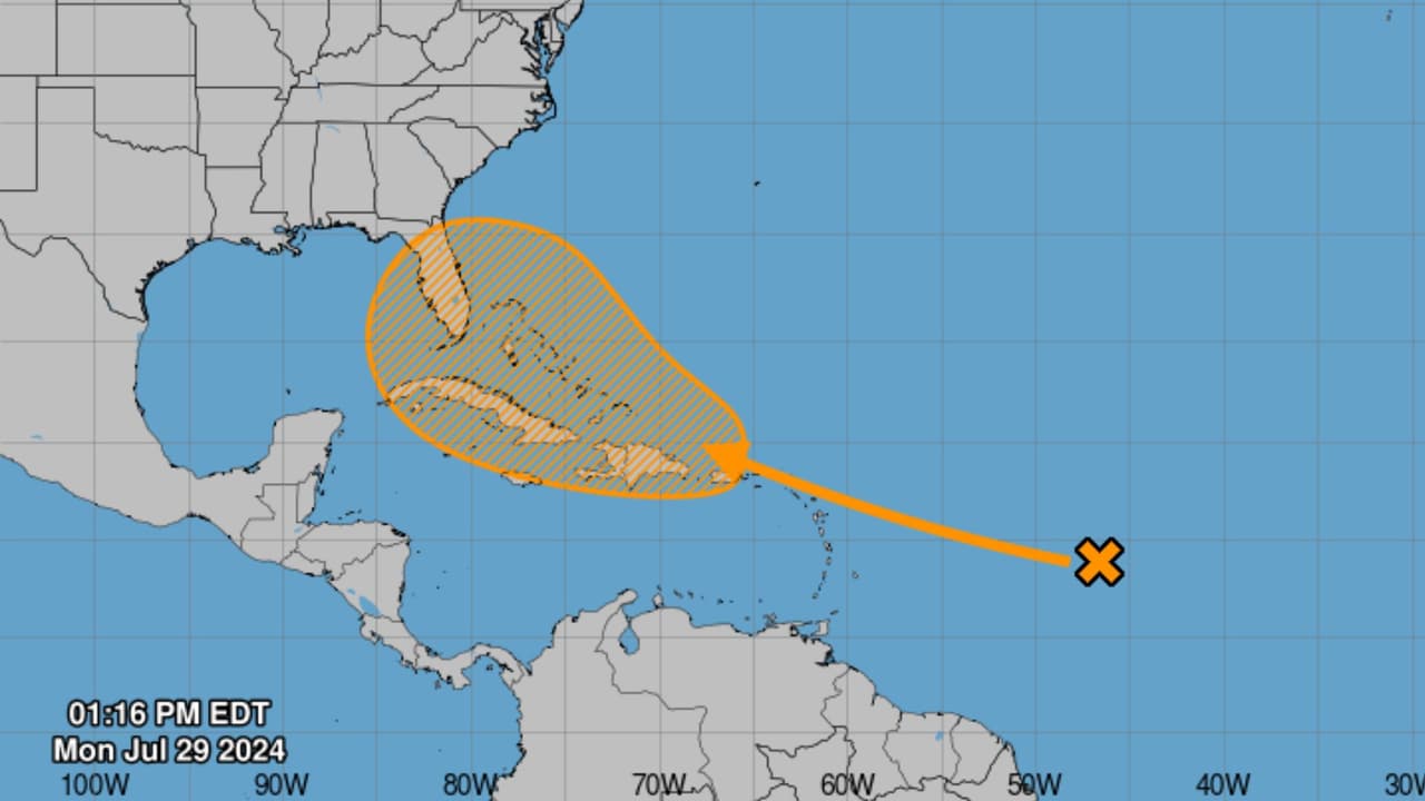 Zona de mal tiempo en el Atlántico: Las posibles trayectorias si se convierte en tormenta