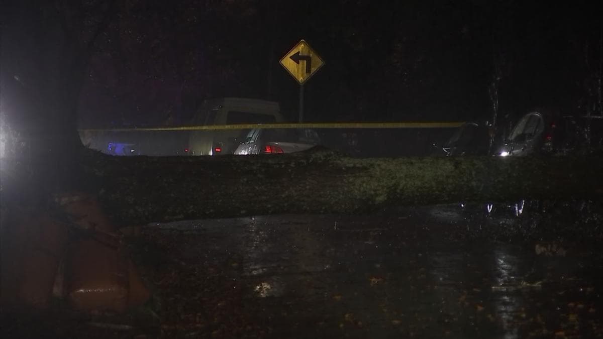 Daños causados por lluvias en el área metropolitana de Atlanta.