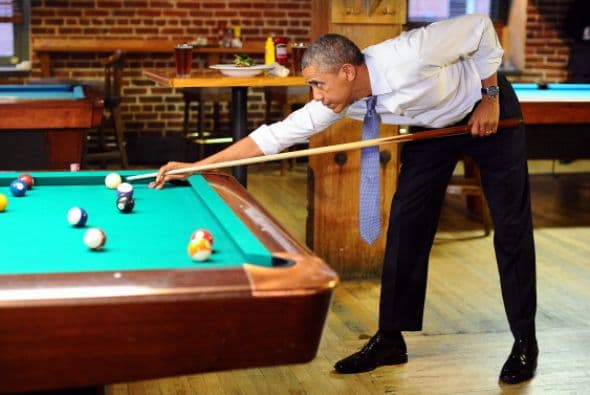 Aquí algunas imágenes de sus habilidades con el taco.